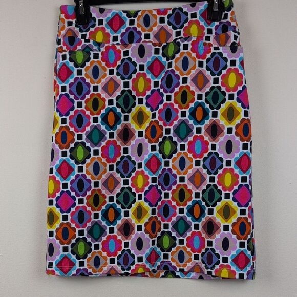 Leslie Evers Freya Skirt Multi Gems Light Pattern NWT Made In Oakland CA USA - Picture 2 of 16